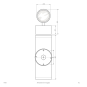 EVN Wandleuchte Edelstahl IP65   104100A 