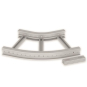 Flachbogen 45  halogenfrei grau 85x500 R 