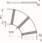 OBO SLB 90 42 100 FT Bogen 90° 
