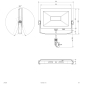 EVN LED Fluter schwarz IP65 50W LFA5001B 