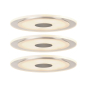 Paulmann EBL Set rund dim LED 3x6W 92917 