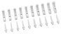 SPELS Keilverbinder 1 Set = 10  59110001 