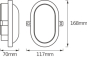 LEDV LED BULKHEAD 6W/840 WT Wand- 