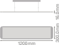 LEDV PANEL D/I 1200 36W/4000K UGR19 