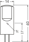 LEDV LED Stiftsockel 2,6-28W/827 300lm 