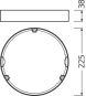 LEDV LED-Slimdownlight Aufbaurahmen 