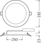 LEDV LED-Slimdownlight DA180 IP20 