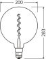 OSR LED Globe 5-28W/820 300lm gold 