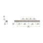 GS Schienenkasten, gerade, KBB25ED44305W 
