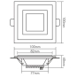 Nobile LED Glas Panel 100 Q   1560606512 