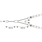 Paulmann FN MaxLED Y-Splitter 30cm 79813 