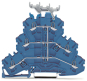 WAGO 2002-3239 Dreistockklemme,6-Leiter- 