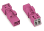 WAGO 890-292 Stecker,2-polig,pink 