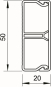 OBO WDK-N20050RW Wand/Deckenkanal 