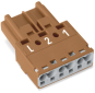 WAGO 770-1373 Stecker,3-polig,braun 