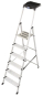 KRAU SECURY Alu-Leiter 6 Stufen   126542 