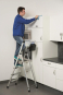 KRAU SECURY Alu-Leiter 4 Stufen   126528 
