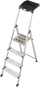 KRAU SECURY Alu-Leiter 4 Stufen   126528 