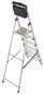 KRAU SECURY Alu-Leiter 6 Stufen   126542 