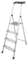 KRAU SECURY Alu-Leiter 4 Stufen   126528 