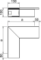 OBO WDK F100130RW Flachwinkel 