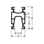SCHUC Alu-Trageschiene l=2m   TRS2000/2M 
