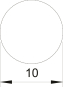 OBO RD 10-V2A Rundleiter 50kg Ring 10mm 