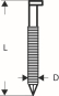 Bosch 2608200020 D-Kopf  D-KOPF NAGEL 34 