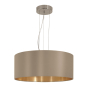EGLO  HL/3 Ø530 NICKEL-M/TAUPE 'MASERLO' 