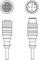Leuze         KDS S-M12-5A-M12-5A-P1-200 