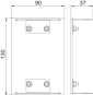 OBO GA-E90130EL Endstück 90x130mm Alu EL 