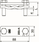 OBO 250 A-VA Diagonalklemme 88x30x45 A2 