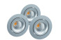 Rutec LED-Einbaustrahler3er   ALU57339WW 
