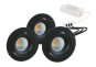 Rutec LED-Einbaustrahler3er   ALU57332WW 