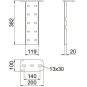 OBO WFP 110 FT Fußplatte 