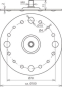 DEHN Platte mit Gewindebolzen M8  297015 