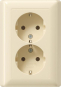 GIRA 078801 SCHUKO-Doppelsteckdose Voll- 