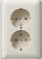 GIRA 078301 SCHUKO-Doppelsteckdose SH+ 