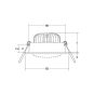 BRUM Einbaustrahler LOOP IP20   27063170 