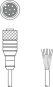 Leuze Anschlussltg.   KD S-M12-8A-P1-050 