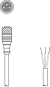 Leuze Anschlussleitung KD U-M8-3A-V1-050 