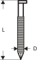 Bosch 2608200020 D-Kopf  D-KOPF NAGEL 34 