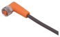 IFM Kabeldose abgewinkelt M8 3p   EVC144 