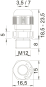 OBO V-TEC VM12 SW Kabelverschraubung 