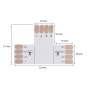 Rutec T/Eck-Platine RGB 10mm IP20  70512 