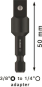 Bosch Adapter Steckschlüssel  2608551108 
