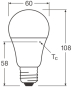 LEDV LED Bulb 8,8-60W/827 806lm 200° 