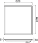SLV PANEL P 625 45 830 WB UGR19  1010110 