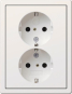 GIRA 0783112 SCHUKO-Doppelsteckdose SH+ 