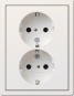 GIRA 0780112 SCHUKO-Doppelsteckdose 